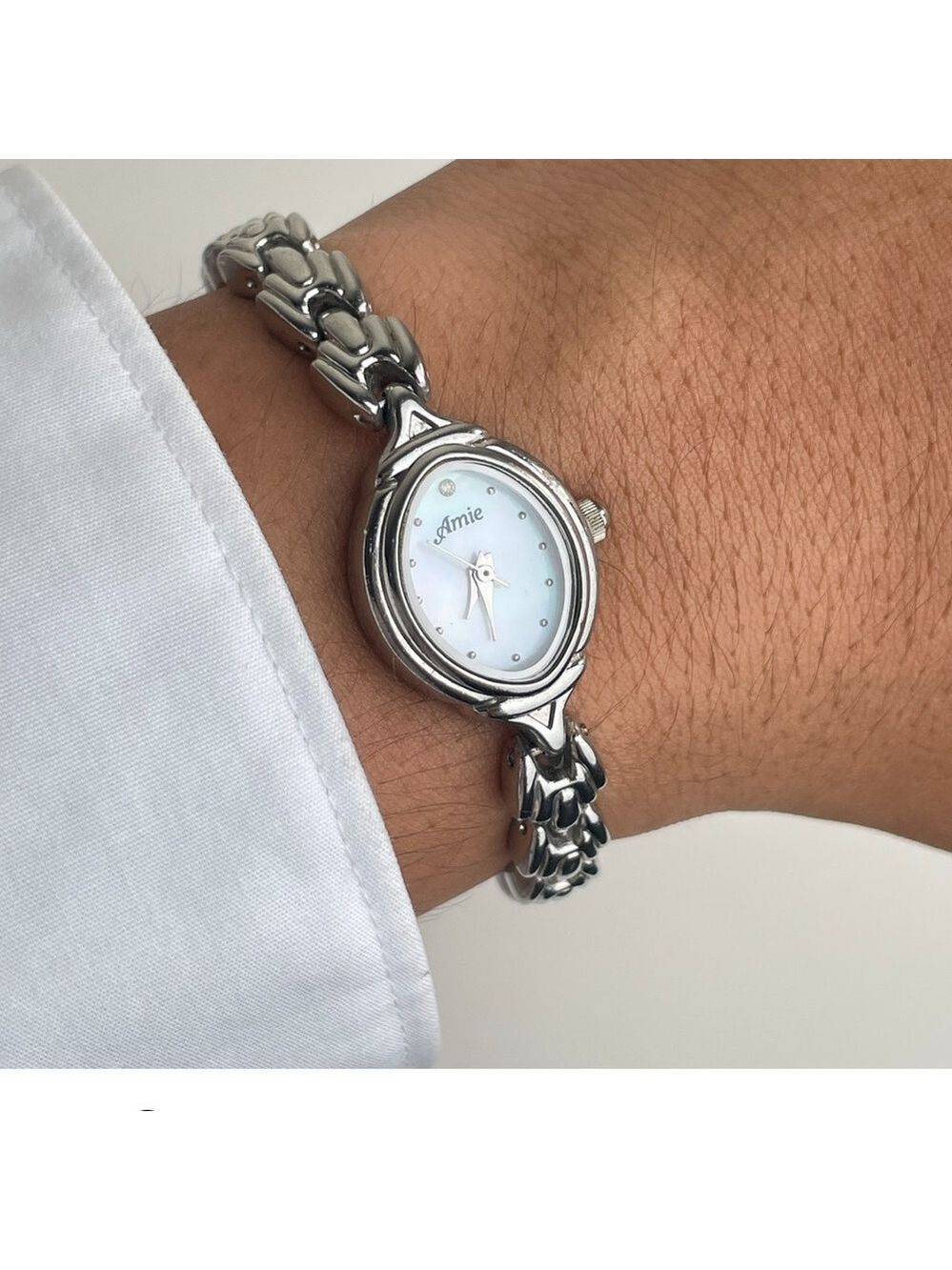 Amie Elegant Silver Timepiece